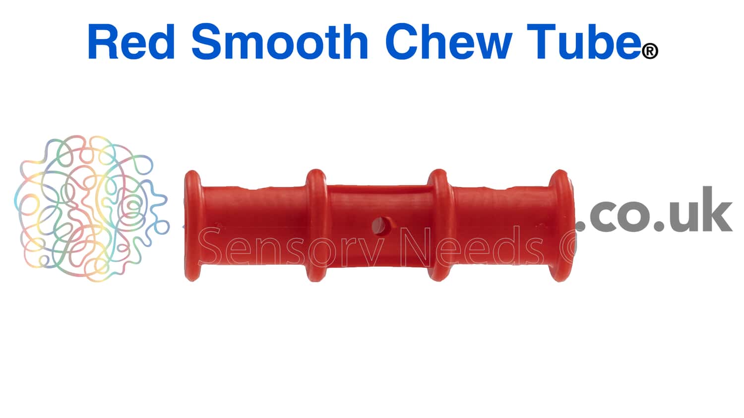 Chewy Tube - Red Smooth - UK Stock - Sensory Needs Ltd